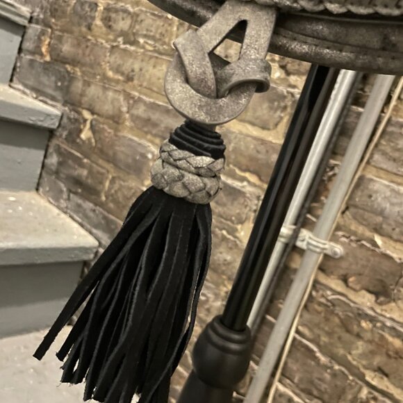 Steven by Steve Madden Black Suede & Metallic Silver Purse (Never Used) - Picture 6 of 15